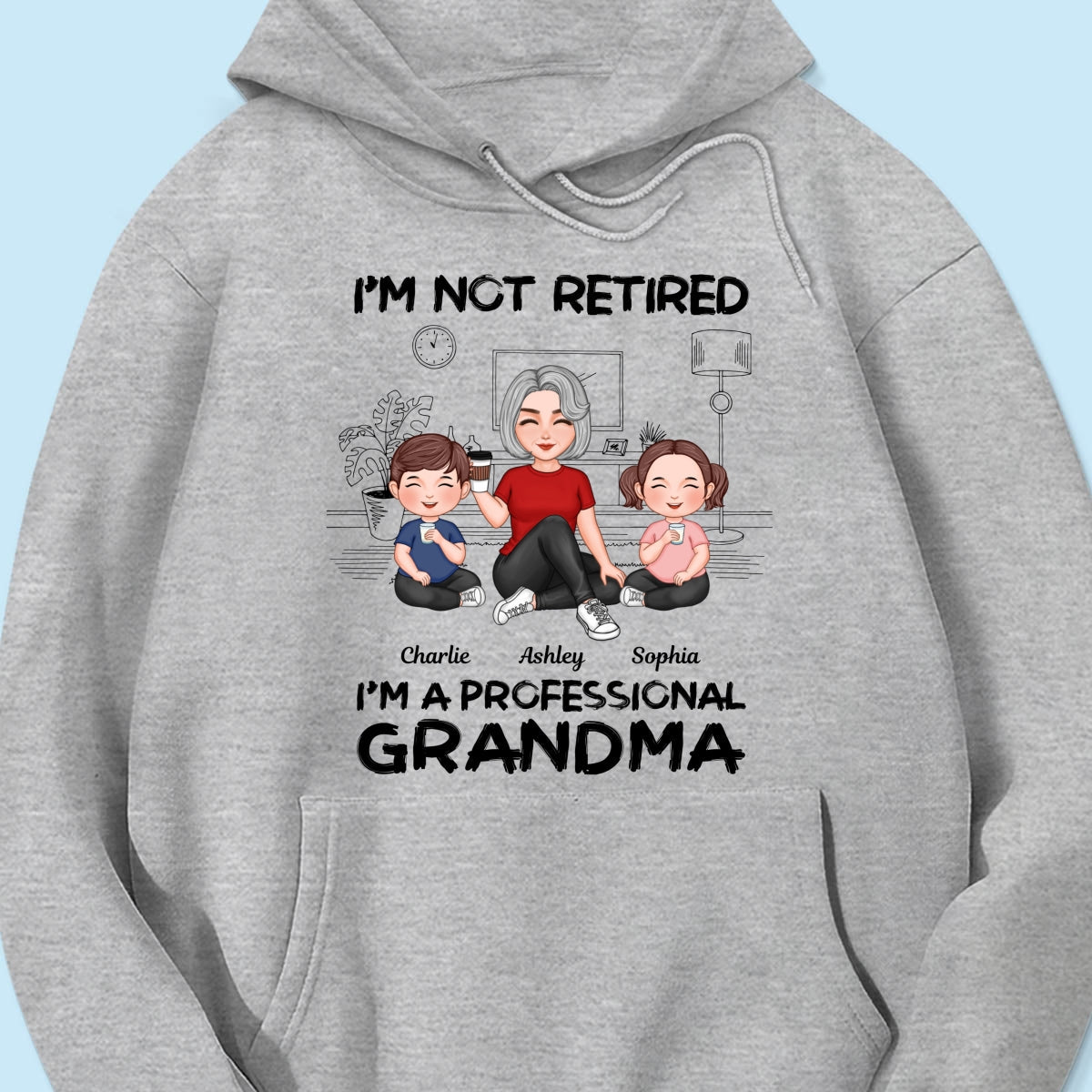 I'm Not Retired I'm A Professional Grandma Personalized Shirt, 2025 Mother's Day, Retirement Gift For Grandma