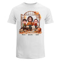 Grandma Grandkids Sitting On Sofa Cozy Fall Window Personalized Shirt